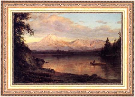 framed  Frederic Edwin Church View of Mount Katahdin, Ta3070-1
